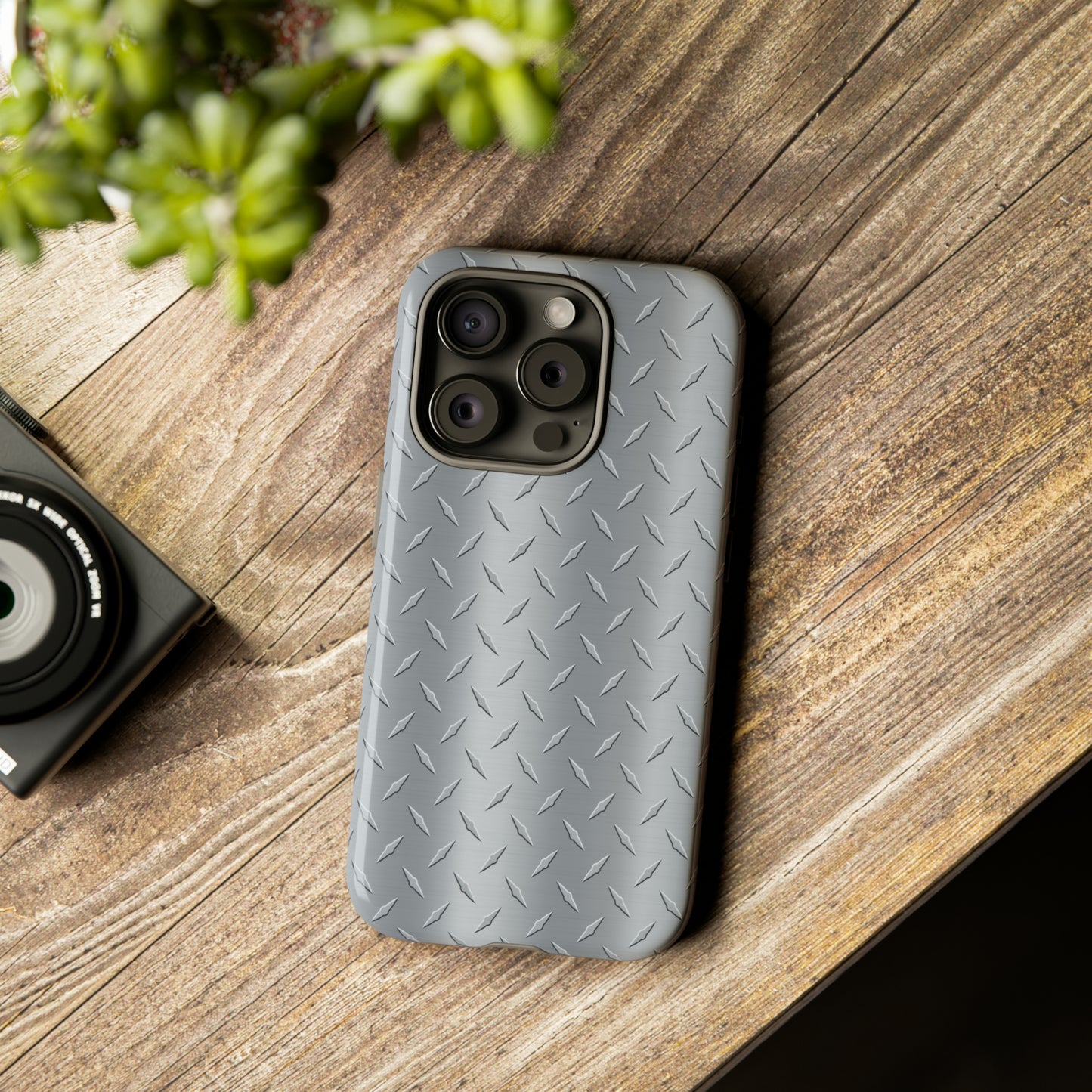 Diamond Plate Inspired Tough Phone Cases