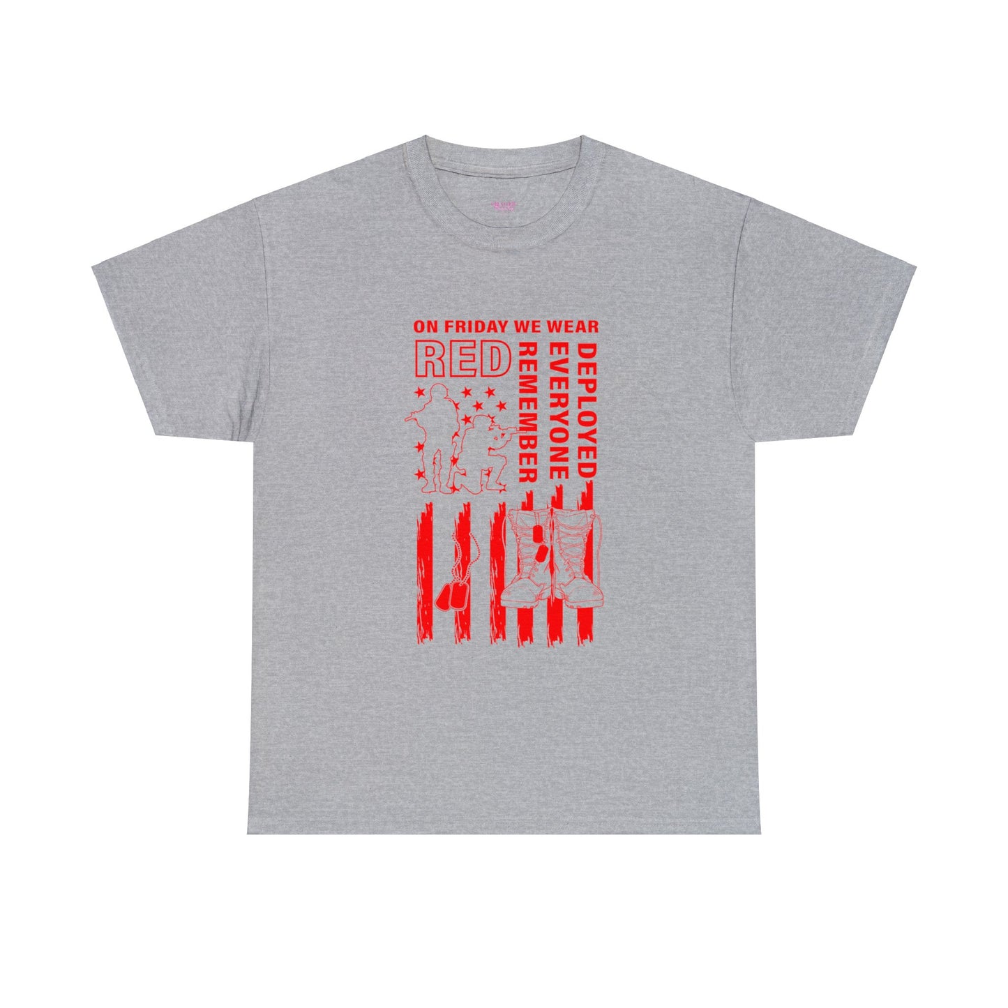 I Wear R.E.D. on Fridays Unisex Heavy Cotton Tee