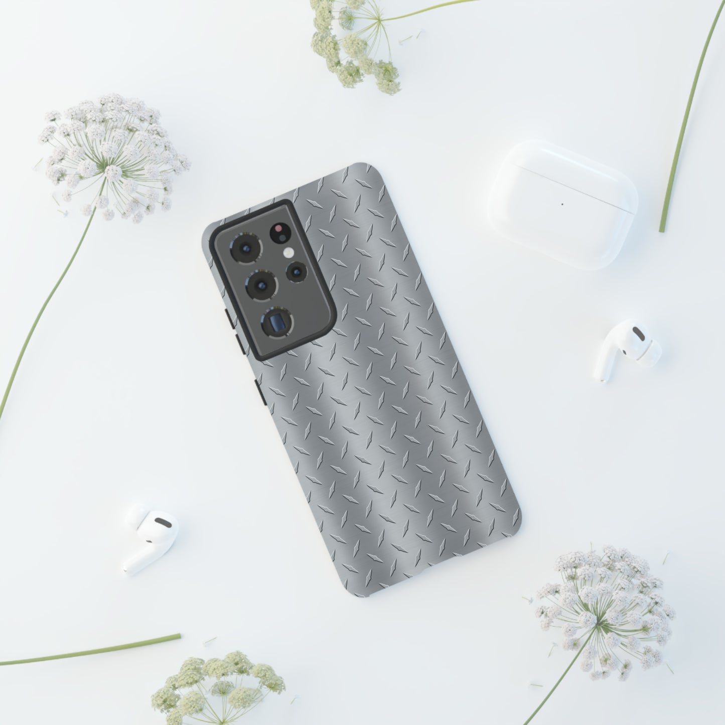 Diamond Plate Inspired Tough Phone Cases