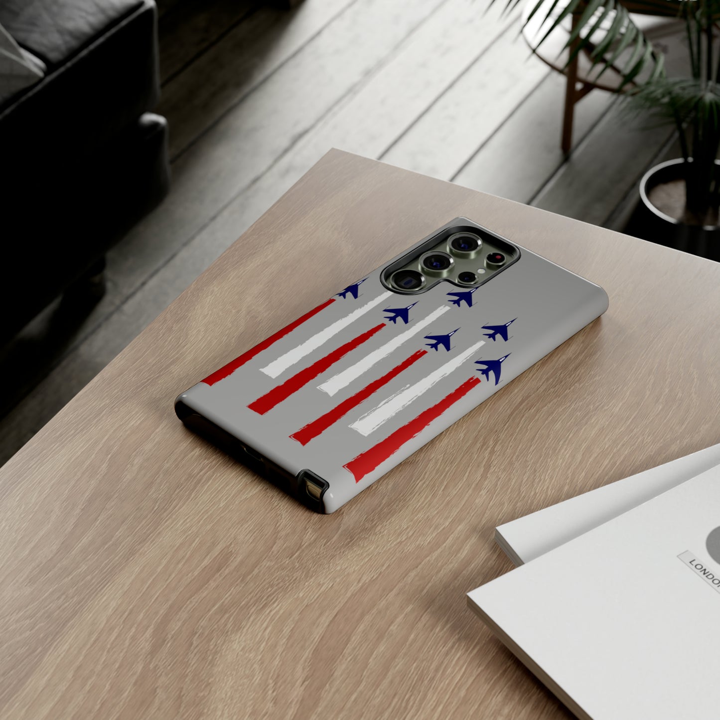 Red, White, & Blue US Jets Tough Phone Cases