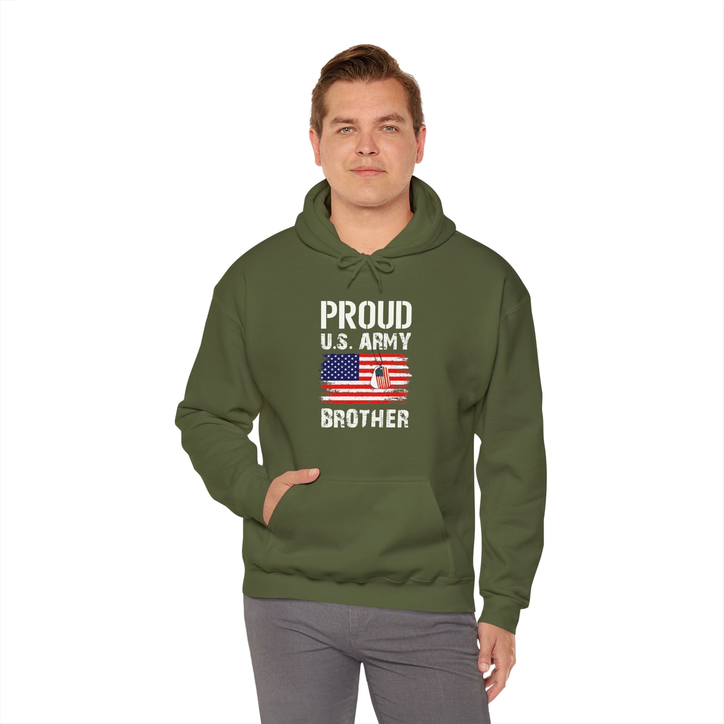 Proud US Army Brother Unisex Heavy Blend™ Hooded Sweatshirt
