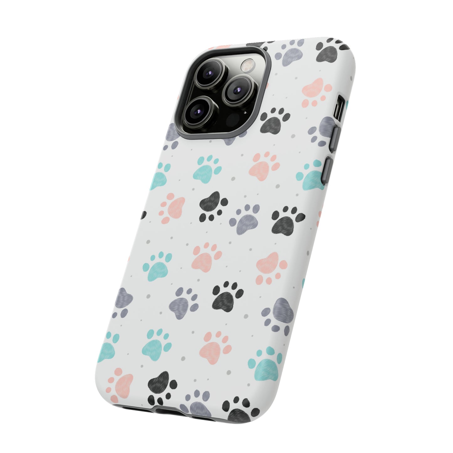 Pretty Pastel Paw Prints Tough Phone Cases