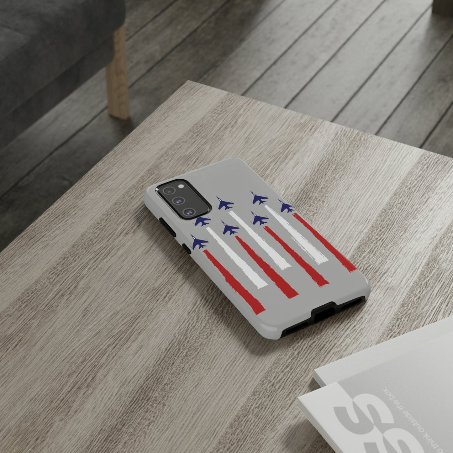 Red, White, & Blue US Jets Tough Phone Cases