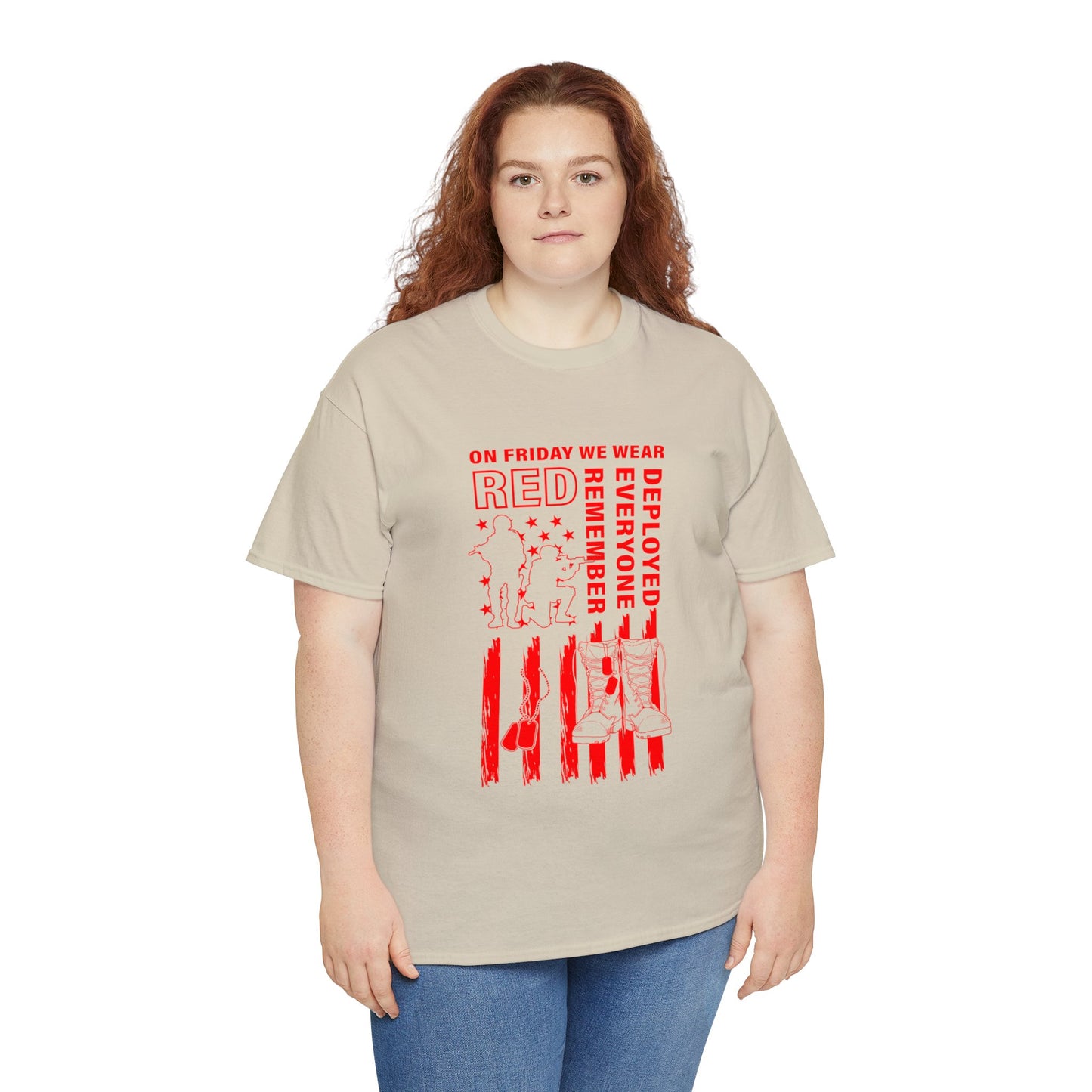 I Wear R.E.D. on Fridays Unisex Heavy Cotton Tee