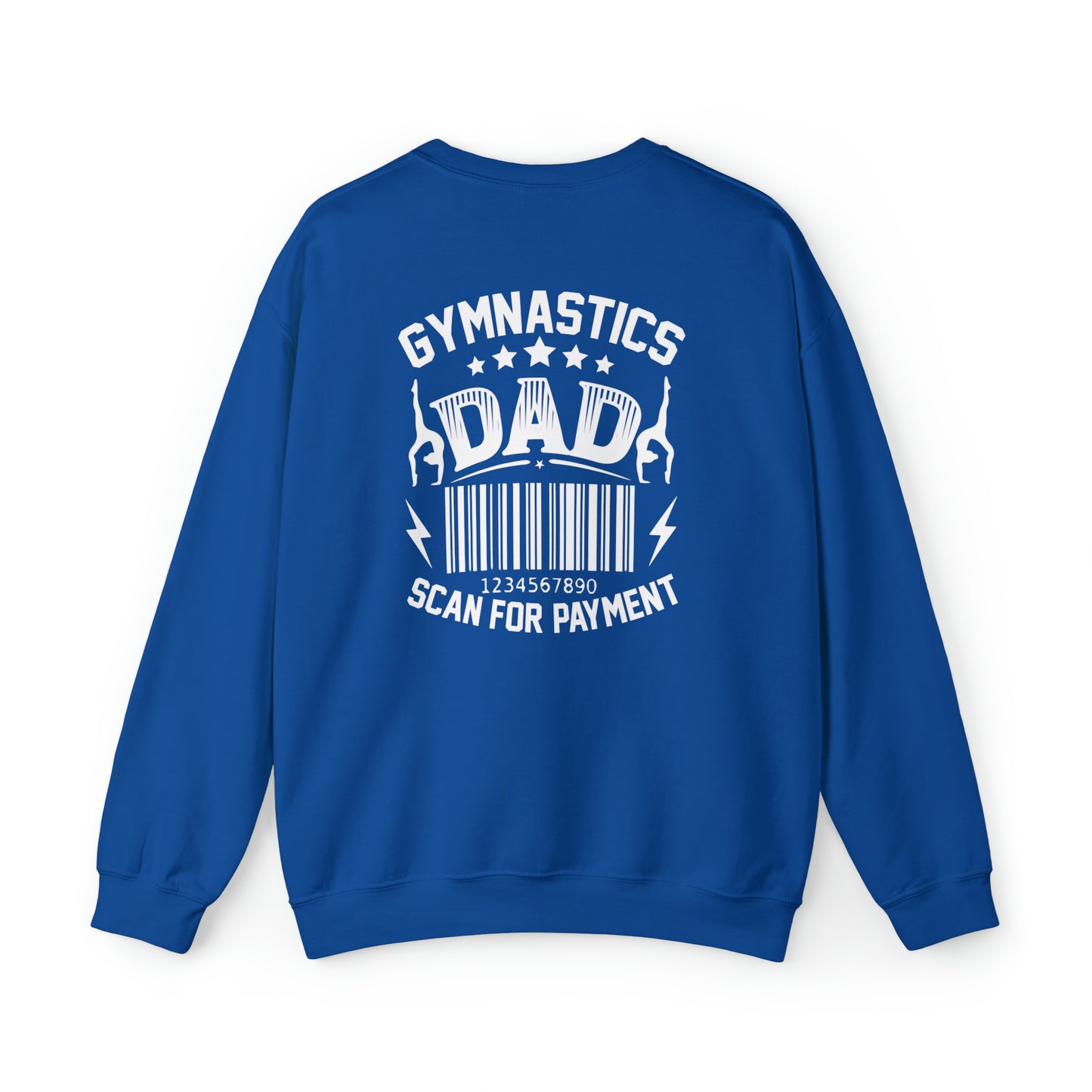 Gymastics Dad Scan For Payment  Unisex Heavy Blend™ Crewneck Sweatshirt