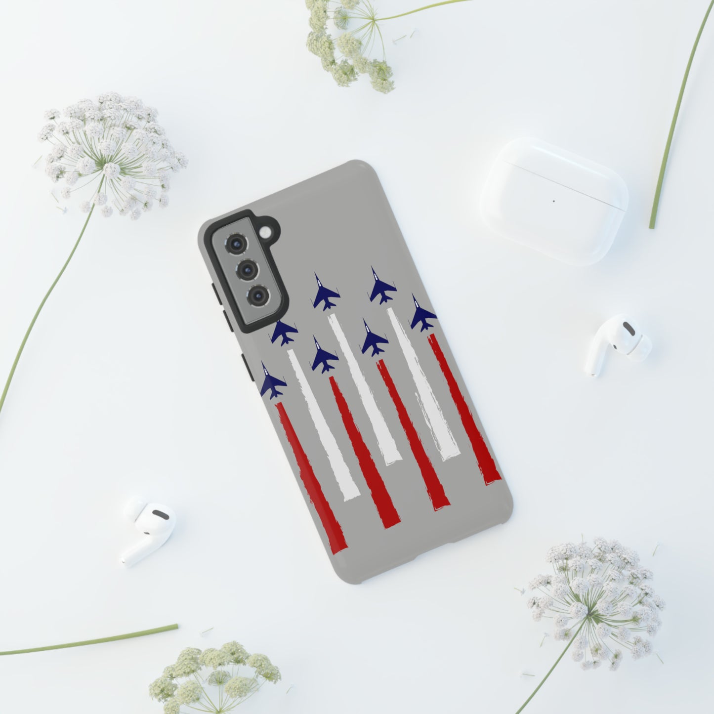 Red, White, & Blue US Jets Tough Phone Cases