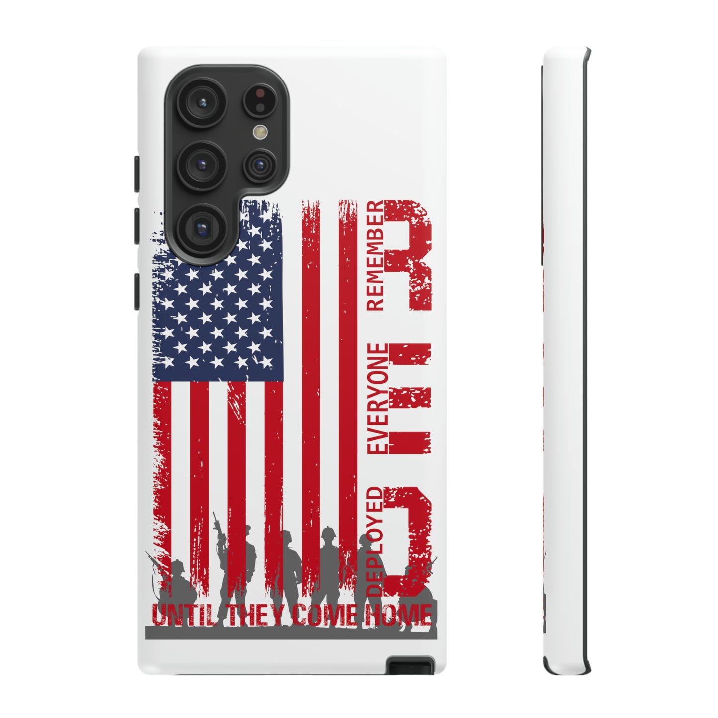 R.E.D. Until They Come Home US Flag Military -Tough Phone Cases