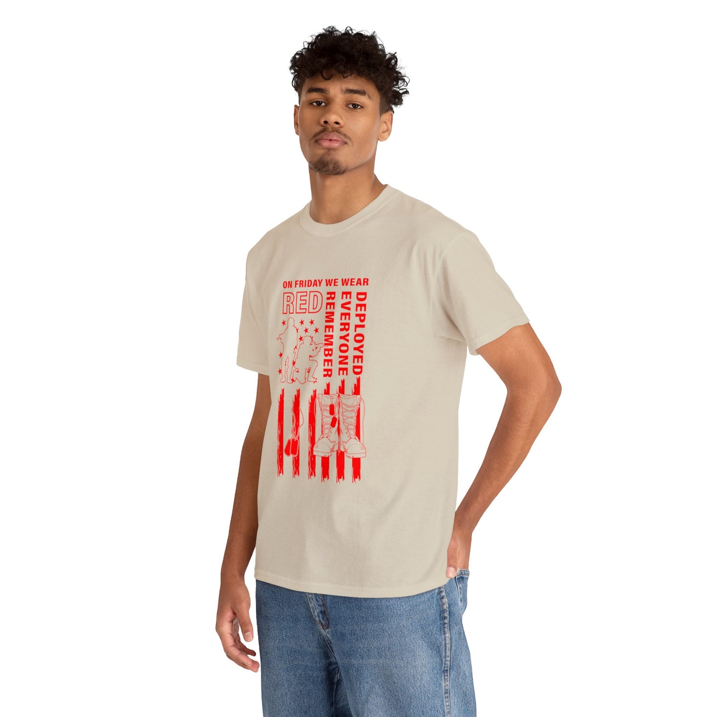 I Wear R.E.D. on Fridays Unisex Heavy Cotton Tee