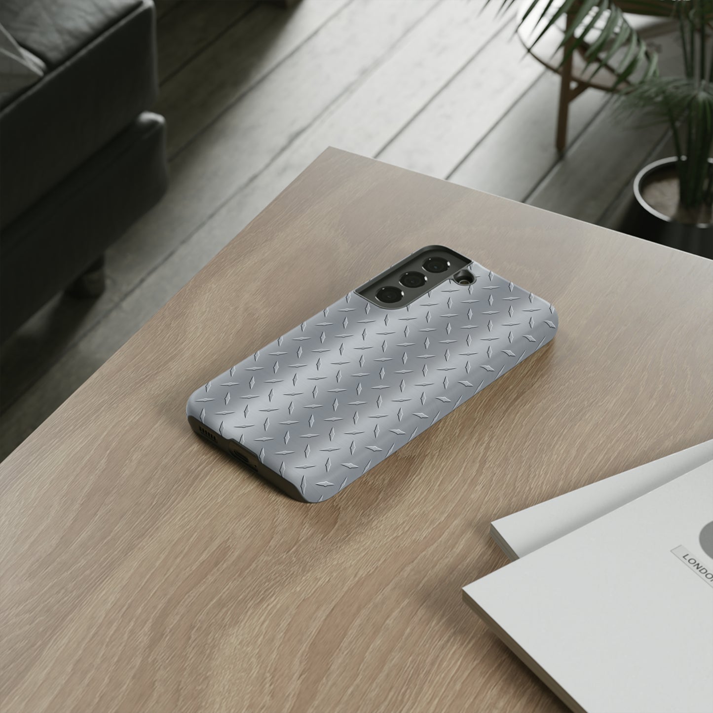 Diamond Plate Inspired Tough Phone Cases