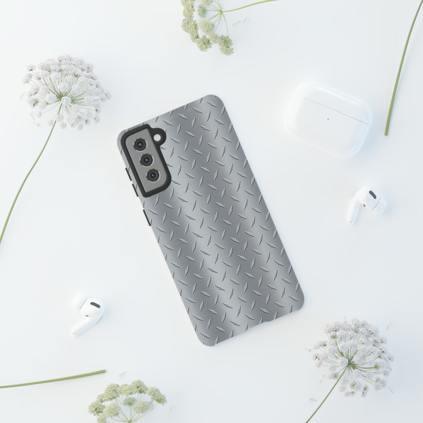 Diamond Plate Inspired Tough Phone Cases