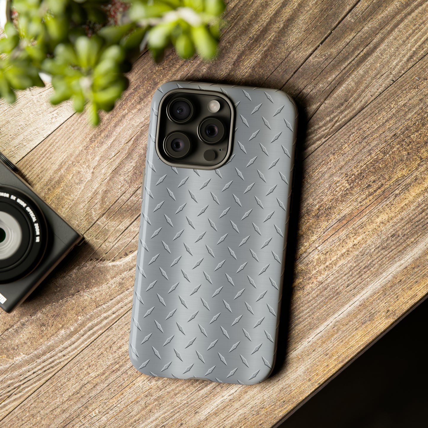 Diamond Plate Inspired Tough Phone Cases