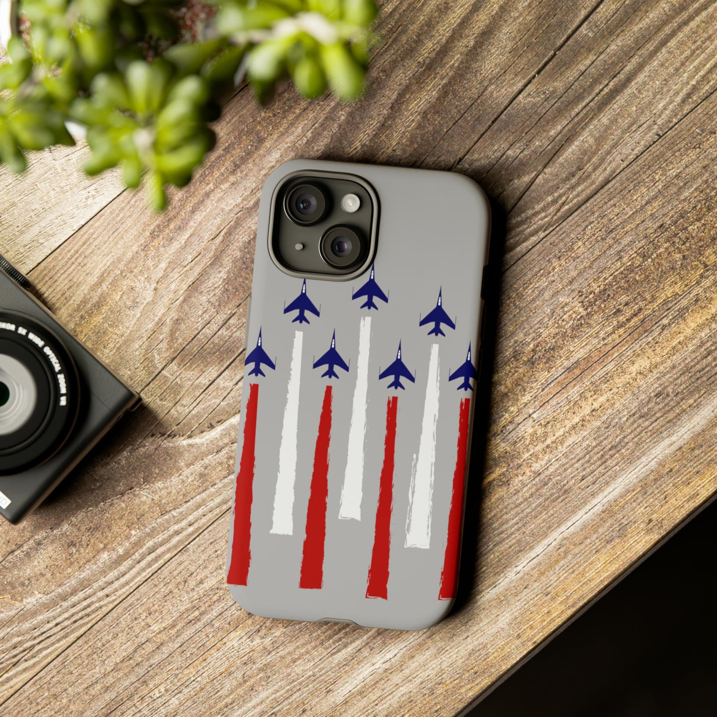 Red, White, & Blue US Jets Tough Phone Cases