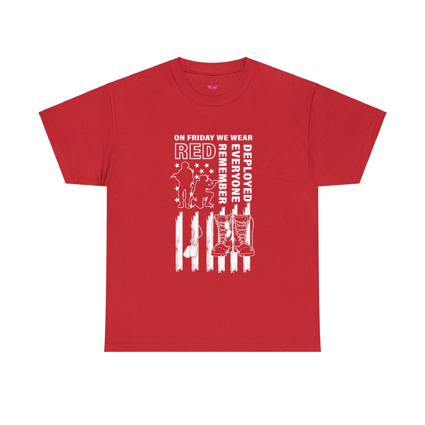 I Wear R.E.D. on Fridays Unisex Heavy Cotton Tee