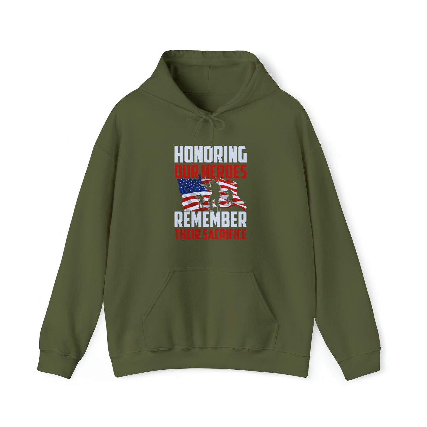 Honoring Our Heroes Remember Their Sacrifice Unisex Heavy Blend™ Hooded Sweatshirt