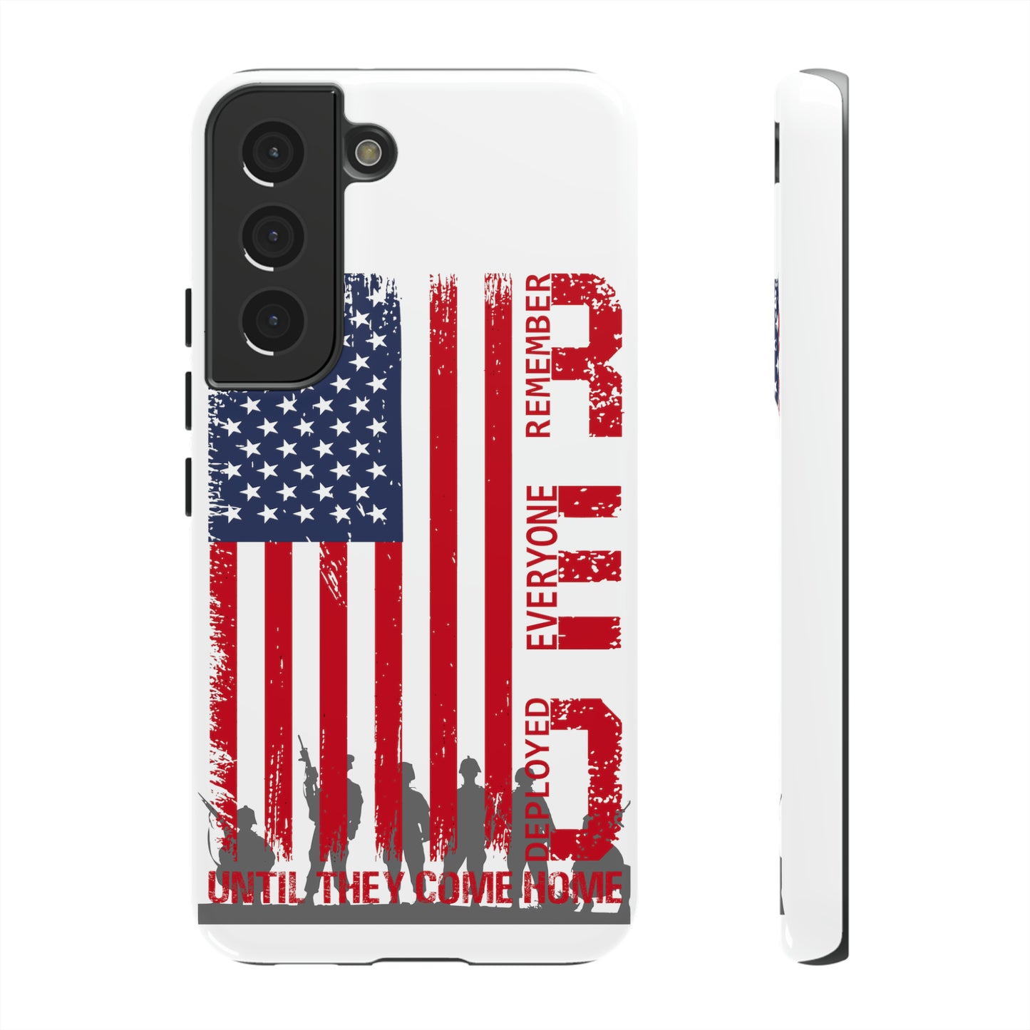 R.E.D. Until They Come Home US Flag Military -Tough Phone Cases
