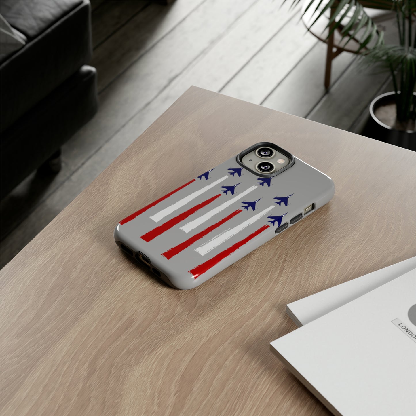 Red, White, & Blue US Jets Tough Phone Cases