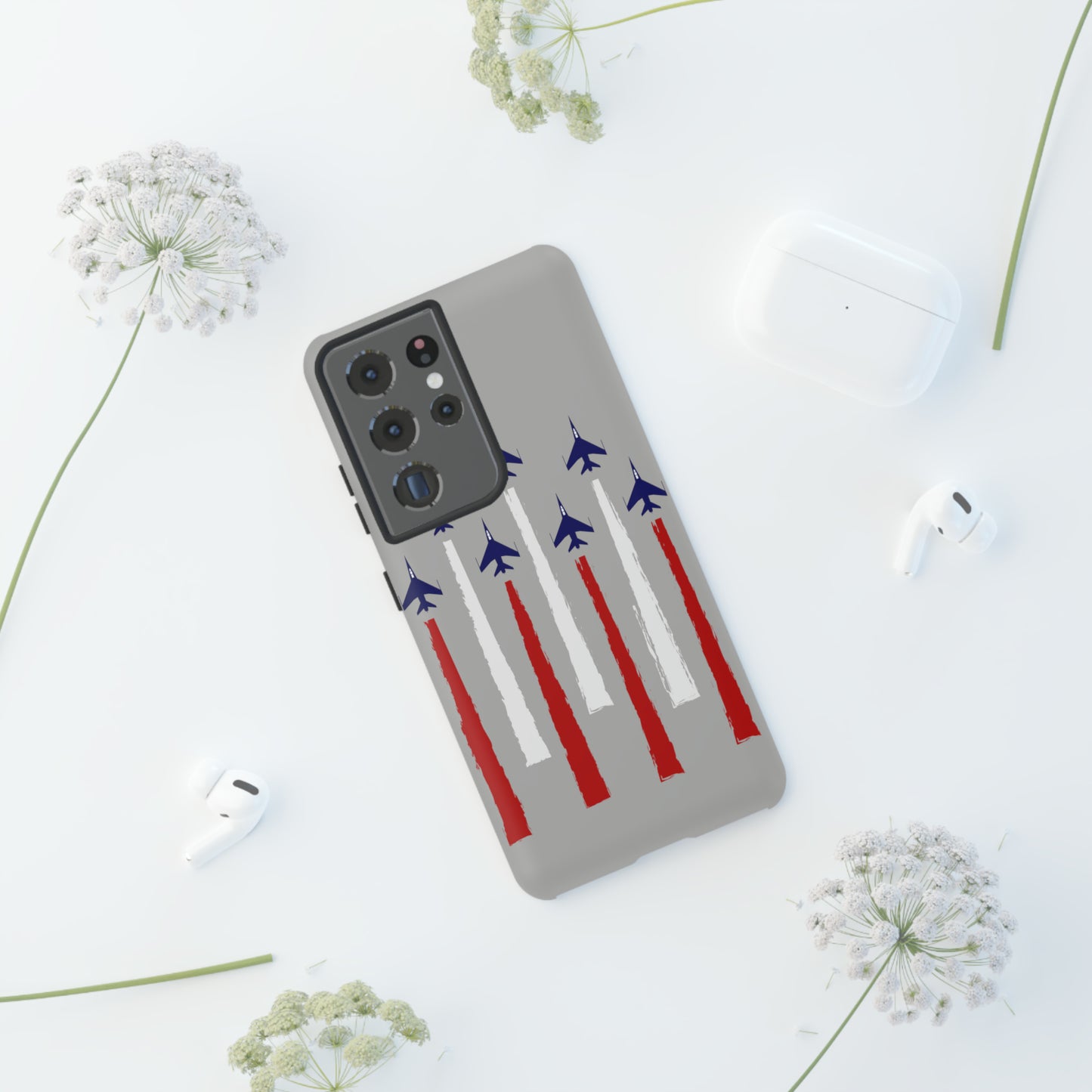 Red, White, & Blue US Jets Tough Phone Cases