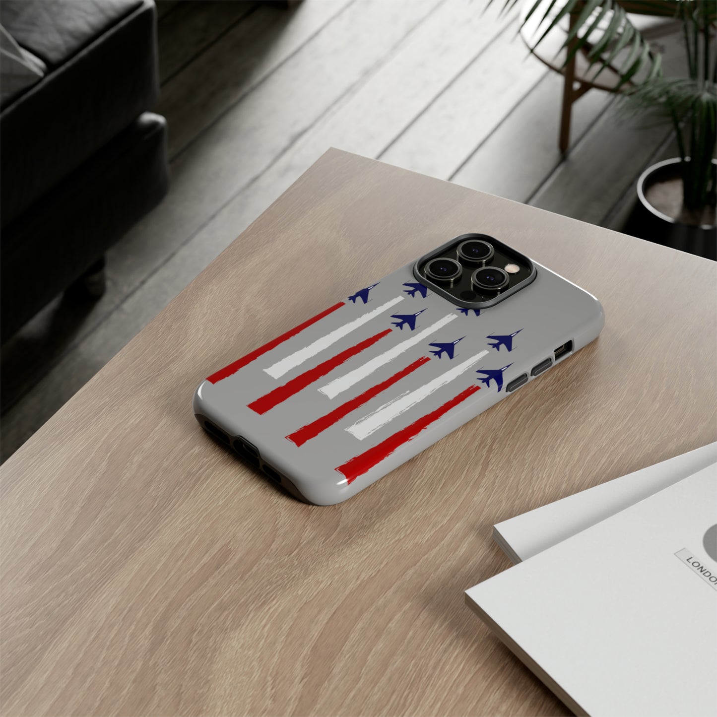Red, White, & Blue US Jets Tough Phone Cases