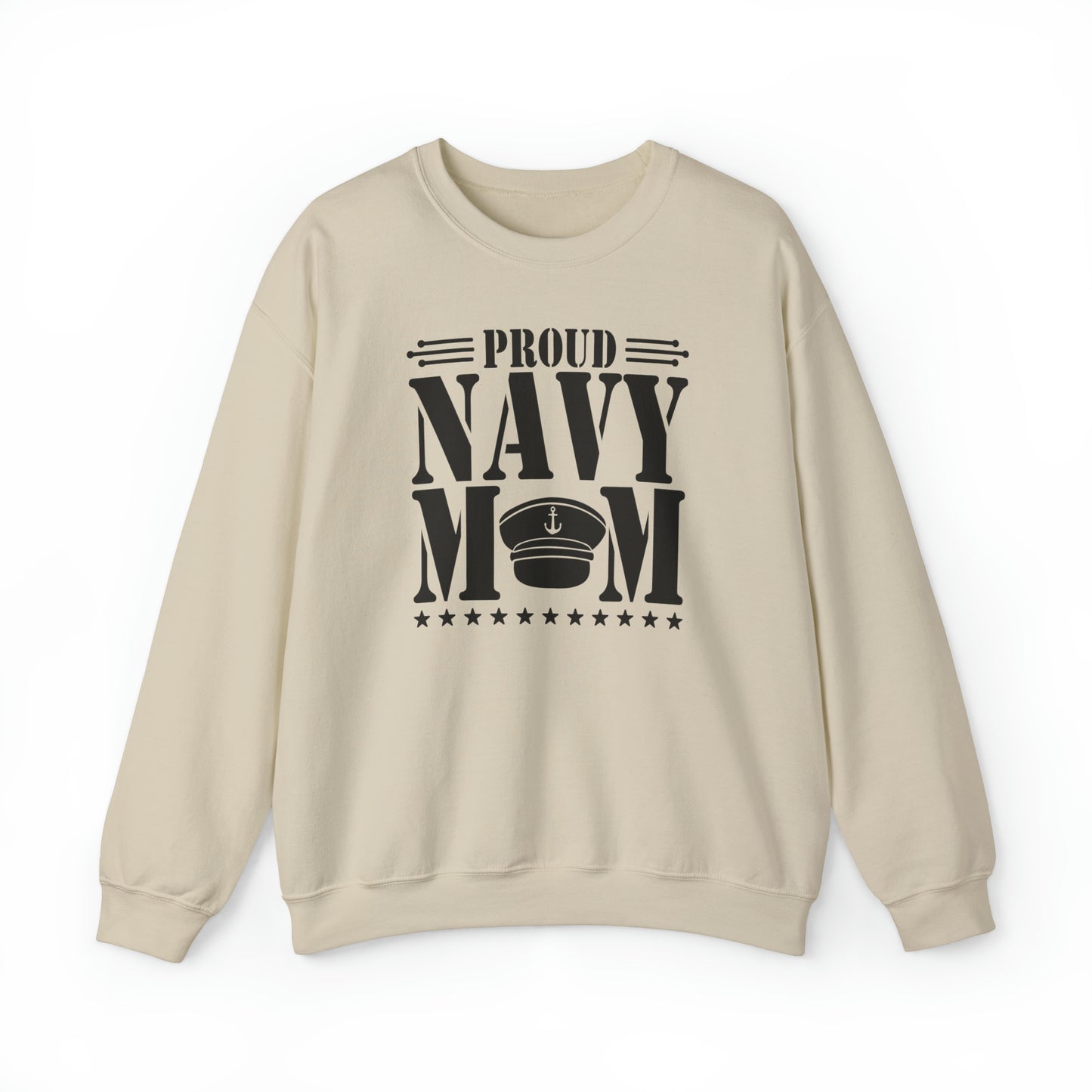 Proud Navy MOM Unisex Heavy Blend™ Crewneck Sweatshirt