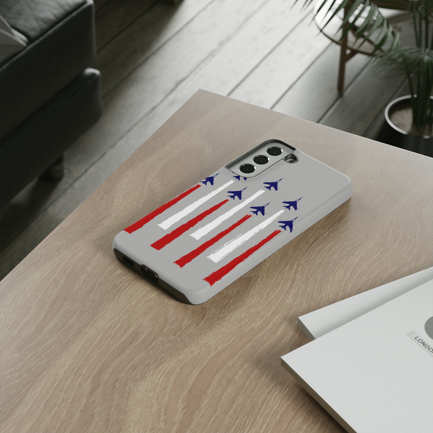 Red, White, & Blue US Jets Tough Phone Cases