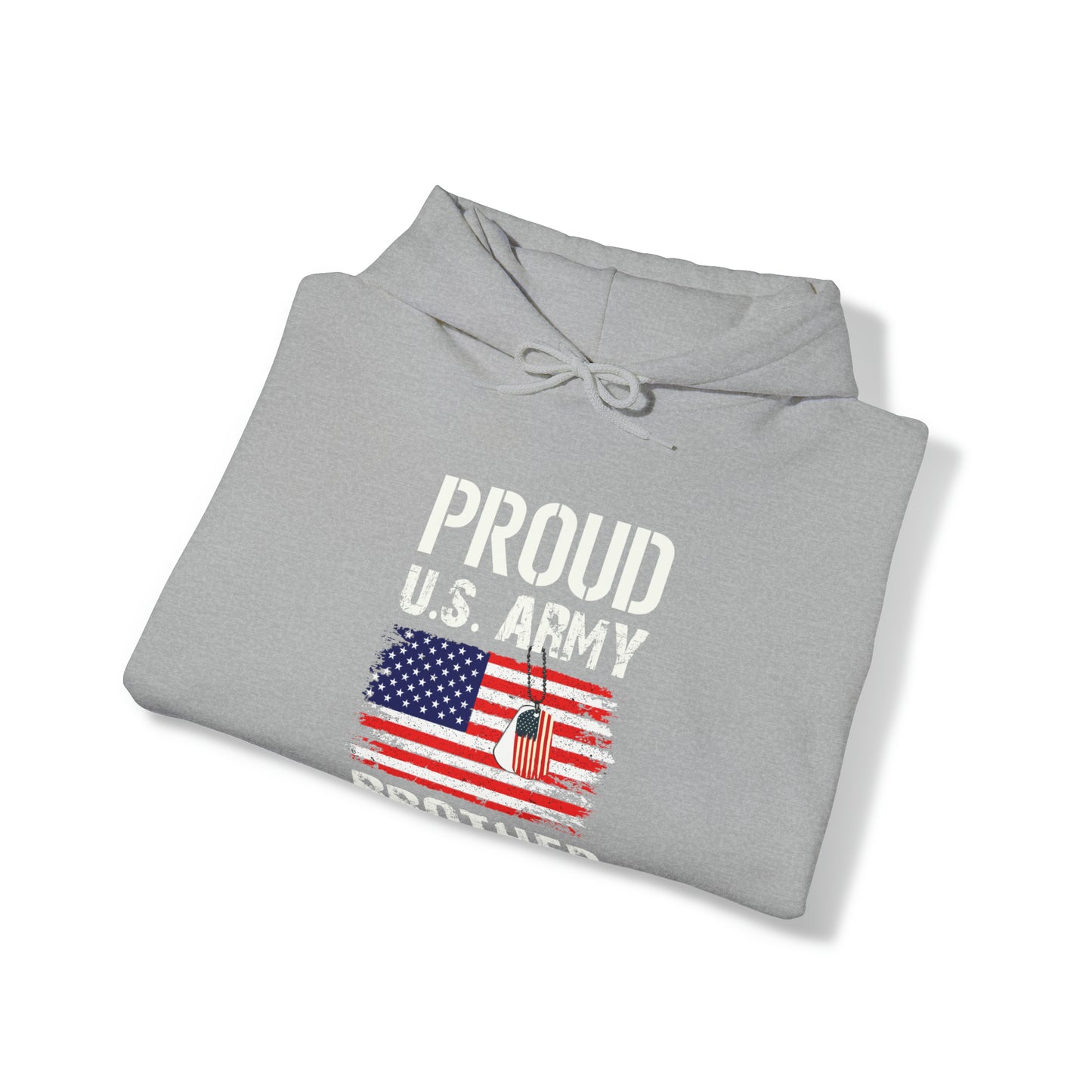 Proud US Army Brother Unisex Heavy Blend™ Hooded Sweatshirt