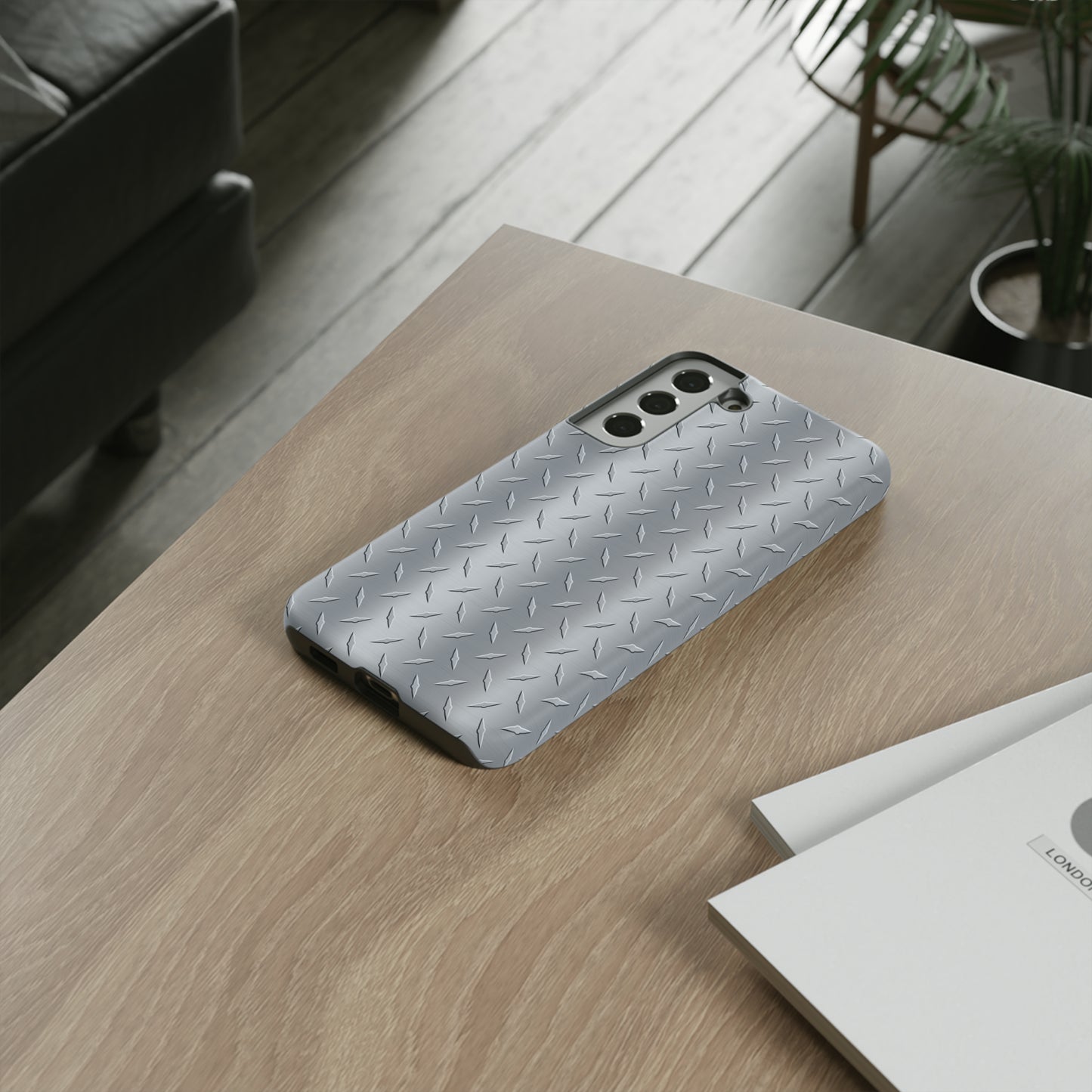 Diamond Plate Inspired Tough Phone Cases