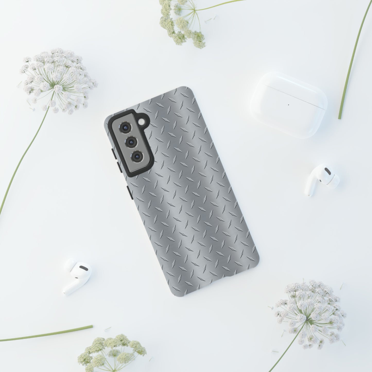 Diamond Plate Inspired Tough Phone Cases