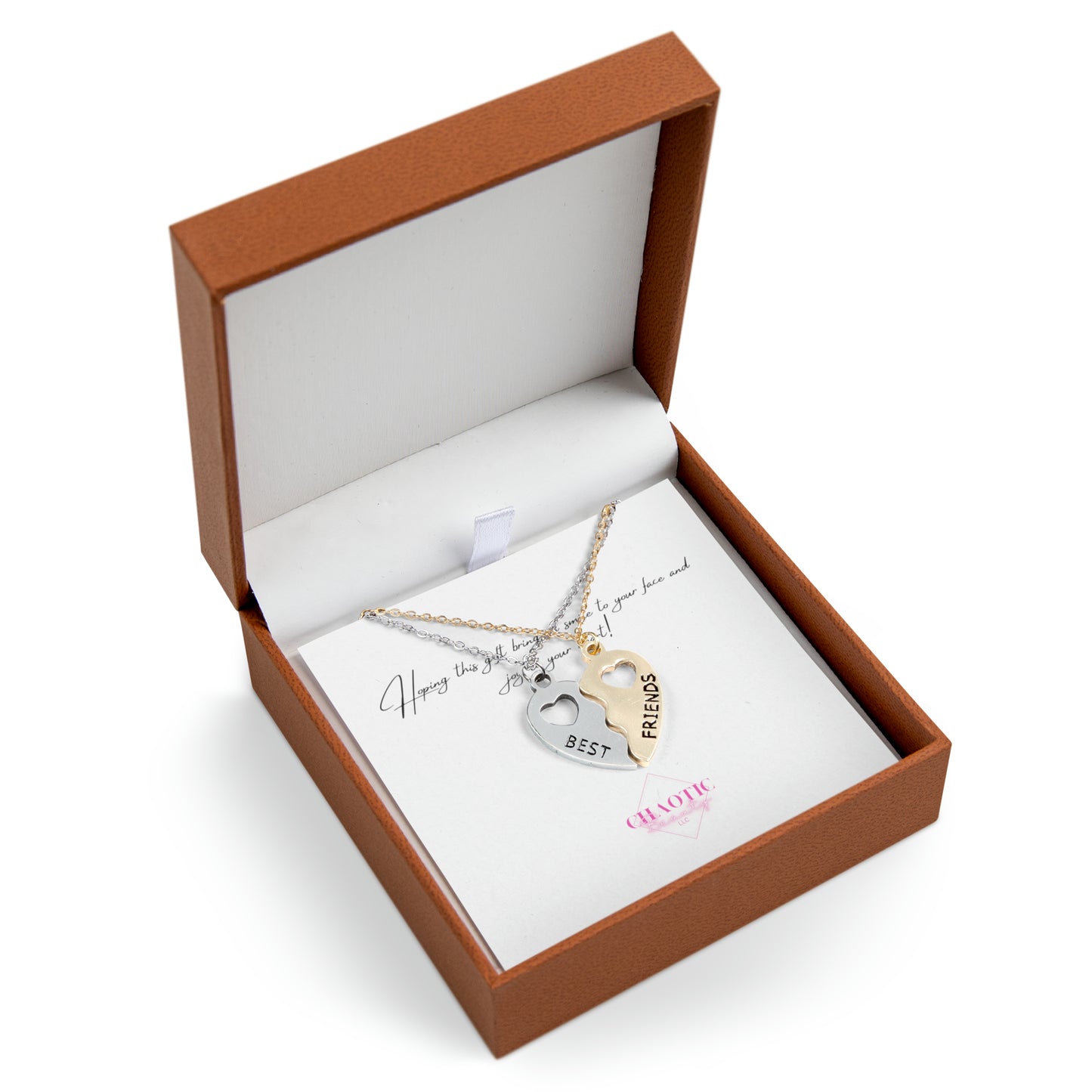 Gorgeous Best Friends Half Heart Necklace Set