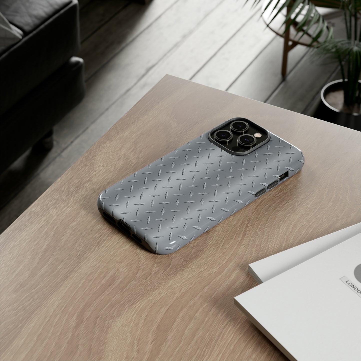Diamond Plate Inspired Tough Phone Cases