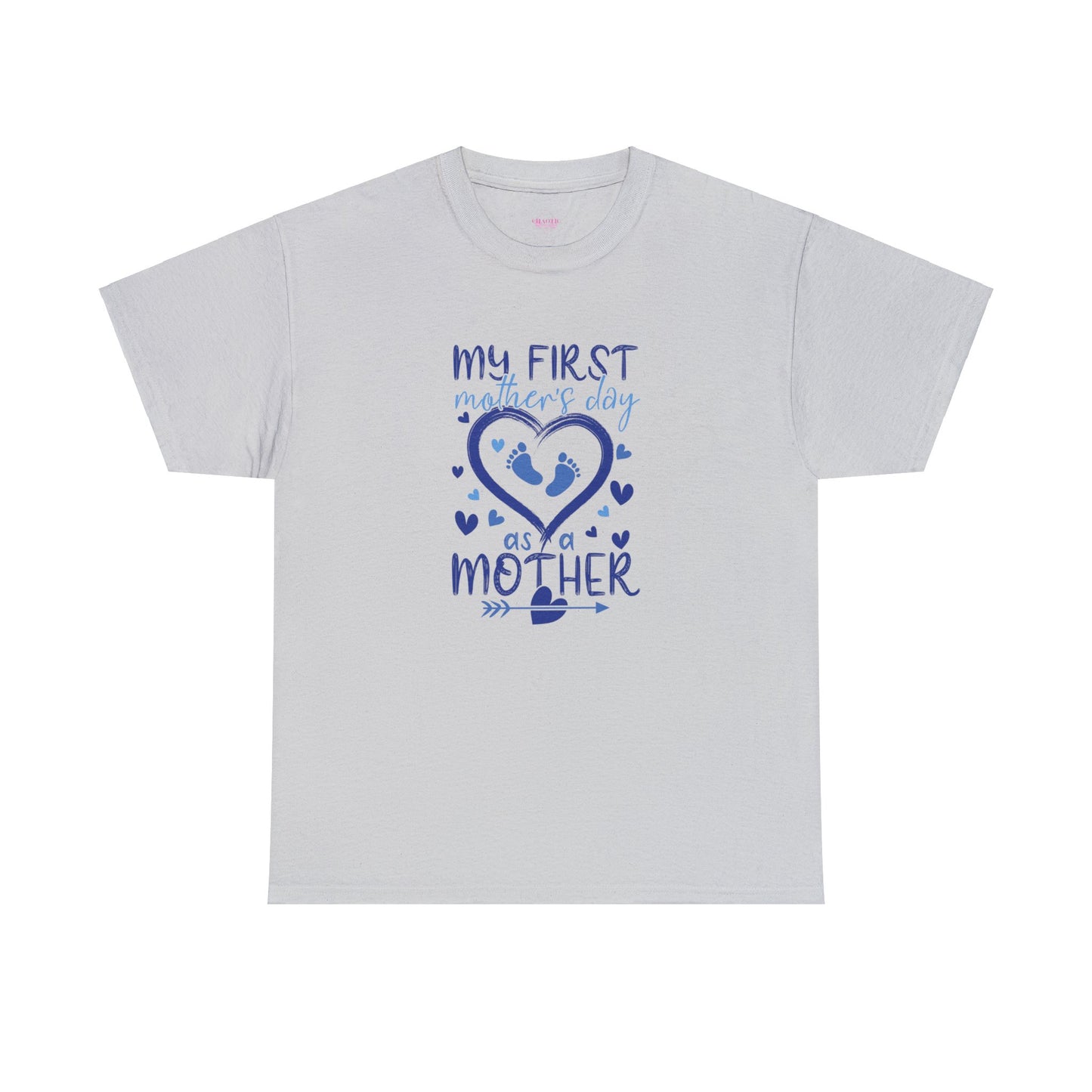 My 1st Mothers Day as a Mom Blue Unisex Heavy Cotton Tee