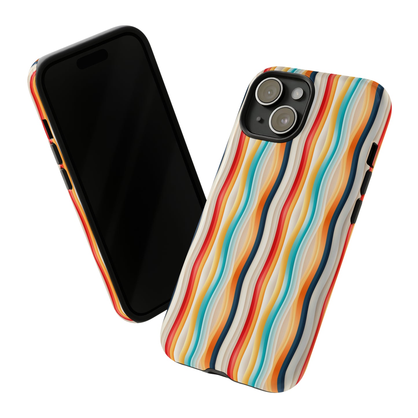 Color Wave Fusion Tough Phone Cases