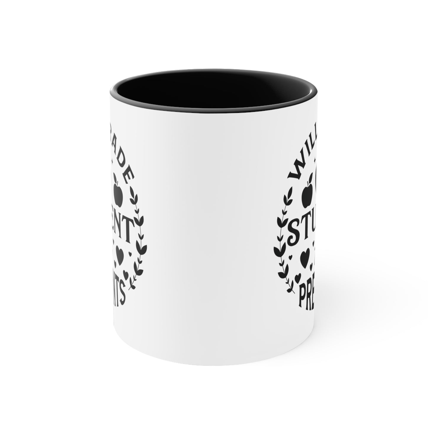 Will Trade Students For Presents Accent Coffee Mug, 11oz