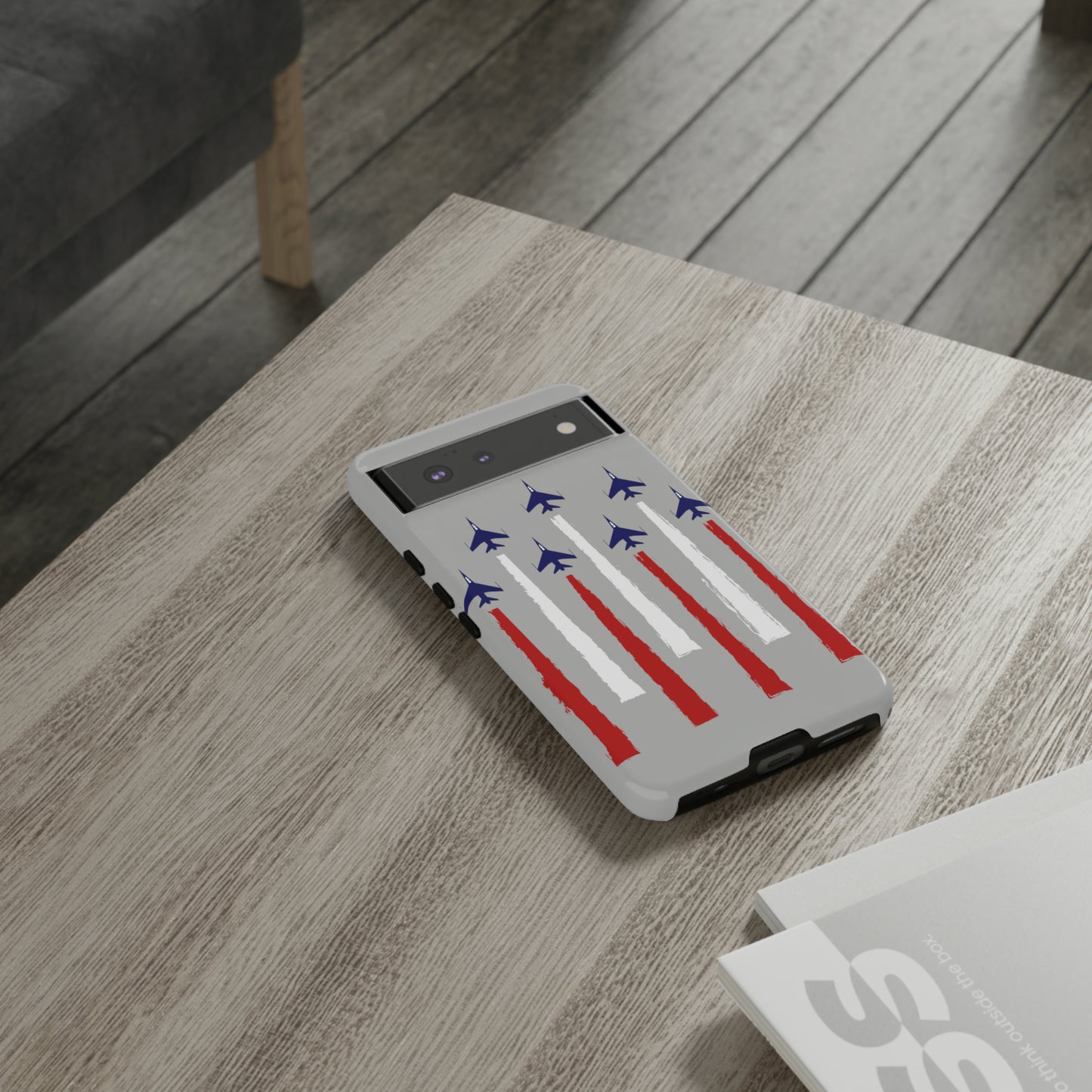 Red, White, & Blue US Jets Tough Phone Cases