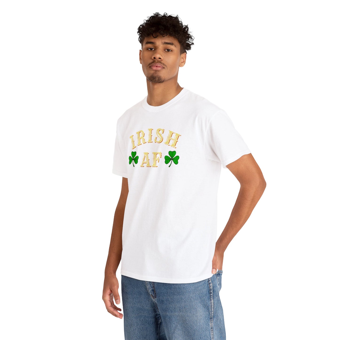 Irish AF St Patricks Day Unisex Heavy Cotton Tee