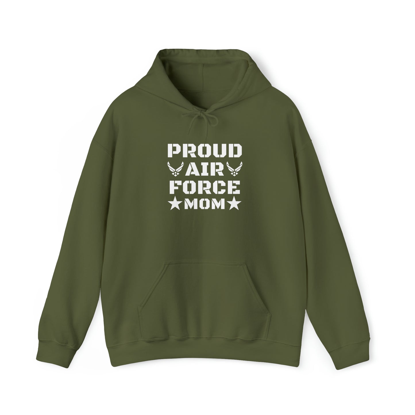 Proud Air Force MOM Unisex Heavy Blend™ Hooded Sweatshirt
