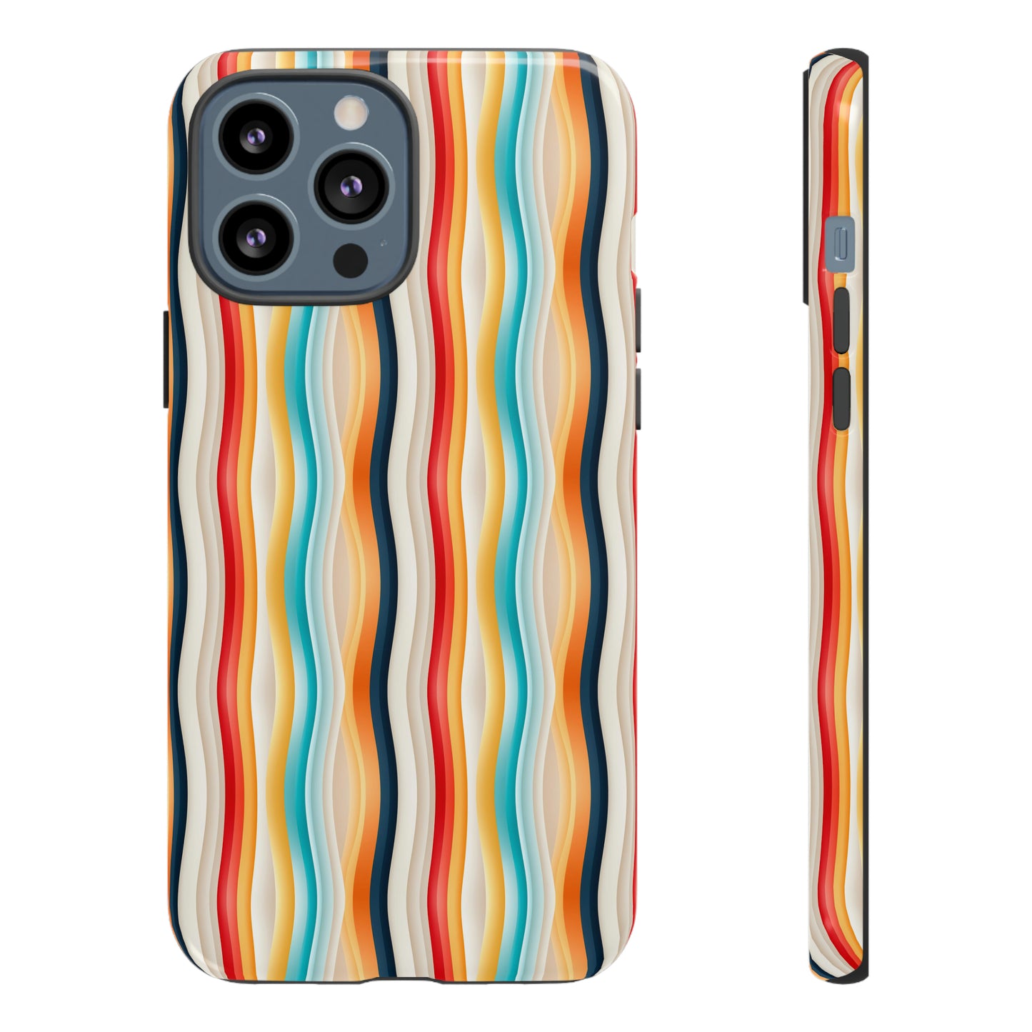 Color Wave Fusion Tough Phone Cases