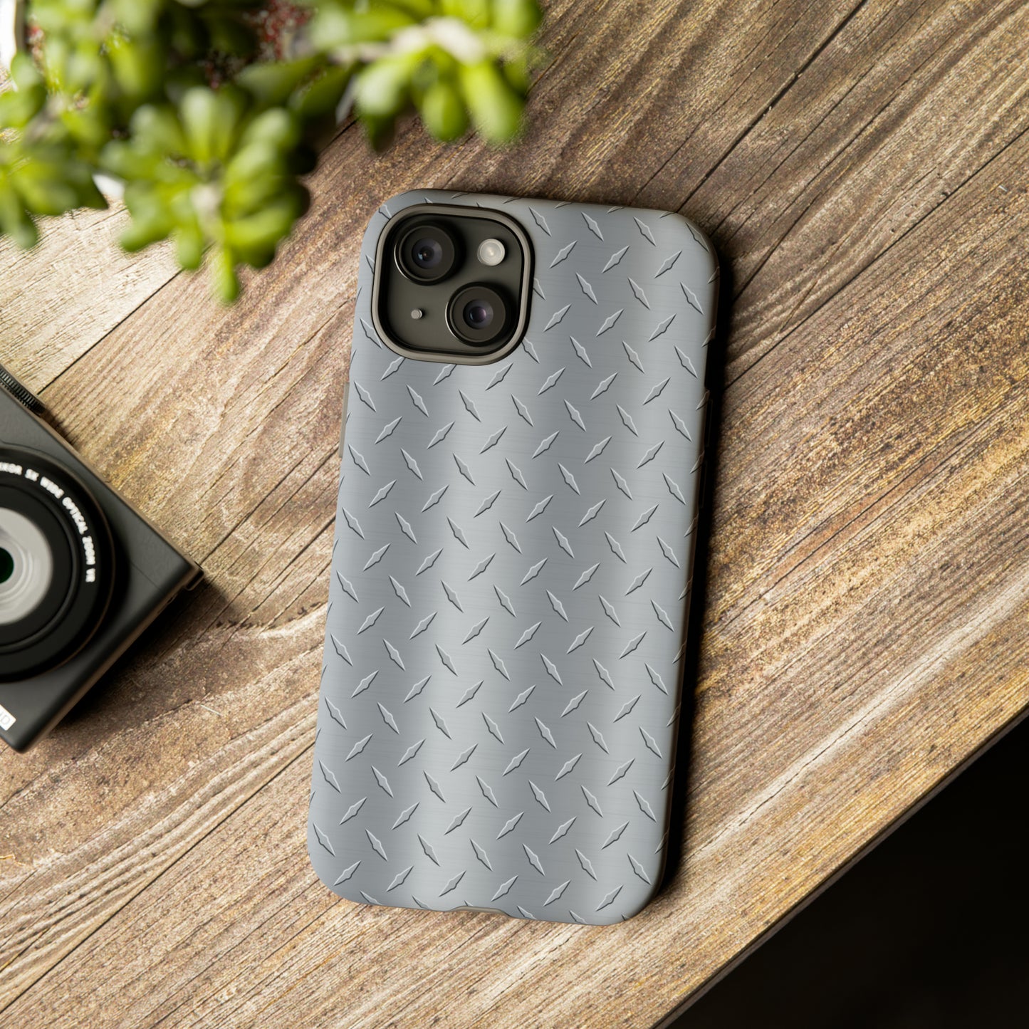 Diamond Plate Inspired Tough Phone Cases