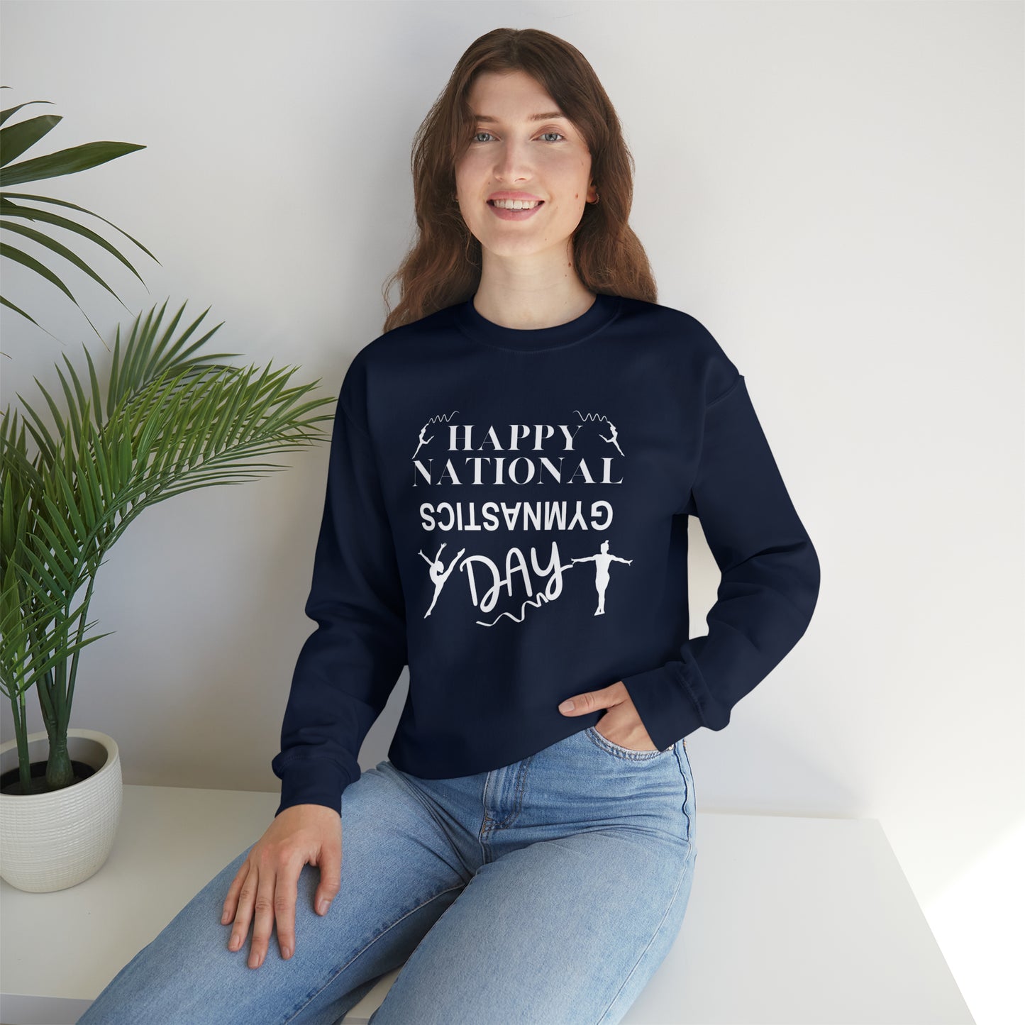 Happy National Gymnastics Day Unisex Heavy Blend™ Crewneck Sweatshirt