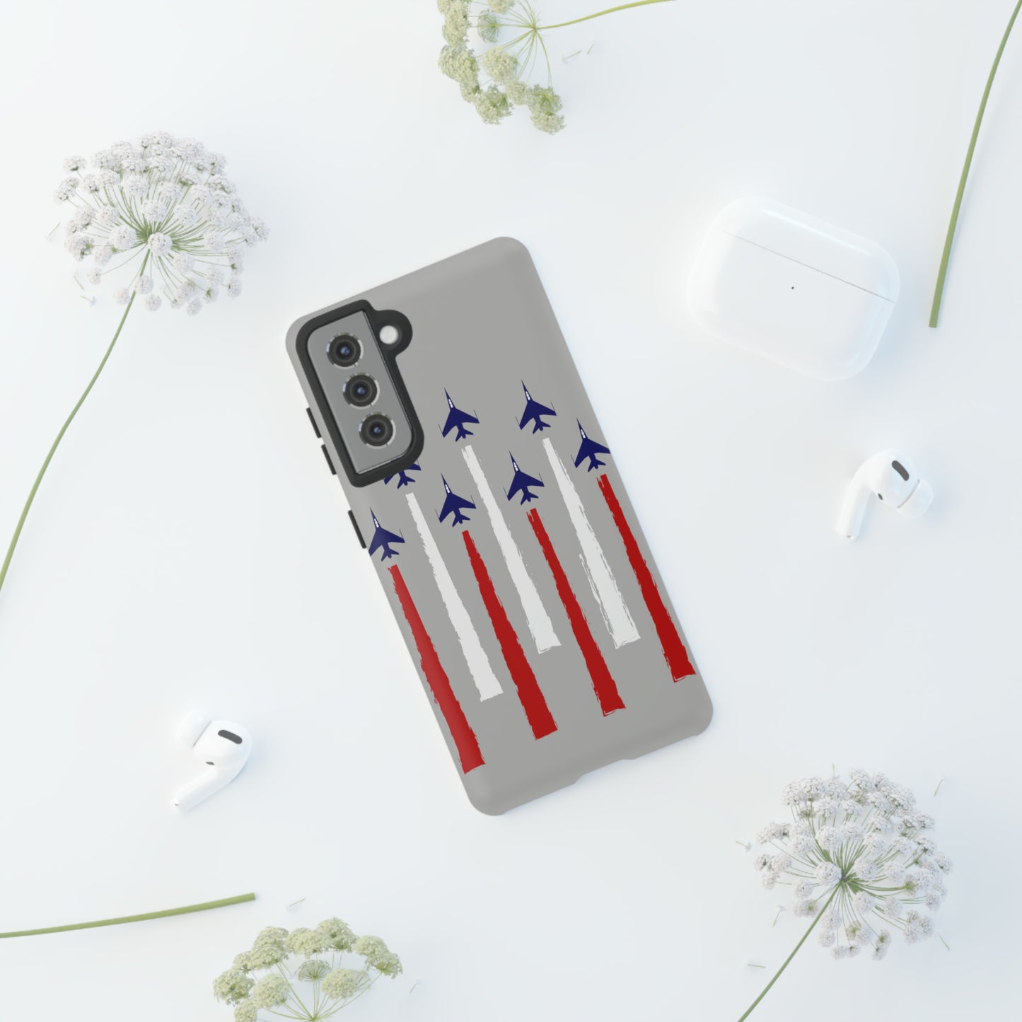 Red, White, & Blue US Jets Tough Phone Cases