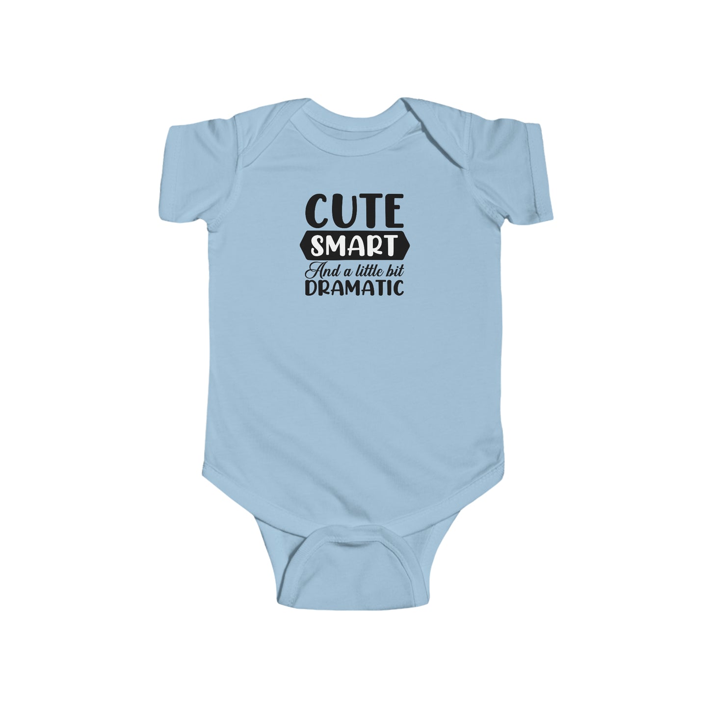 Cute Smart & Little Dramatic Infant Fine Jersey Bodysuit