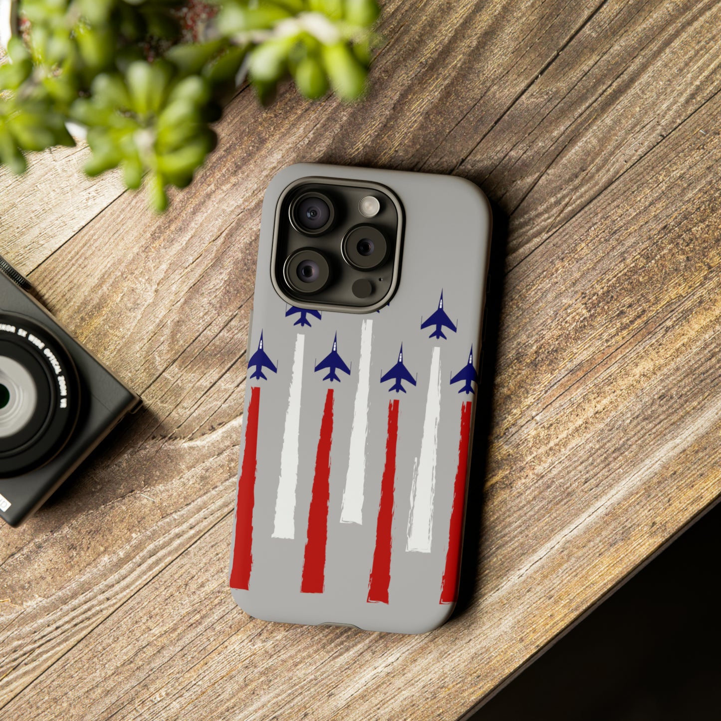 Red, White, & Blue US Jets Tough Phone Cases