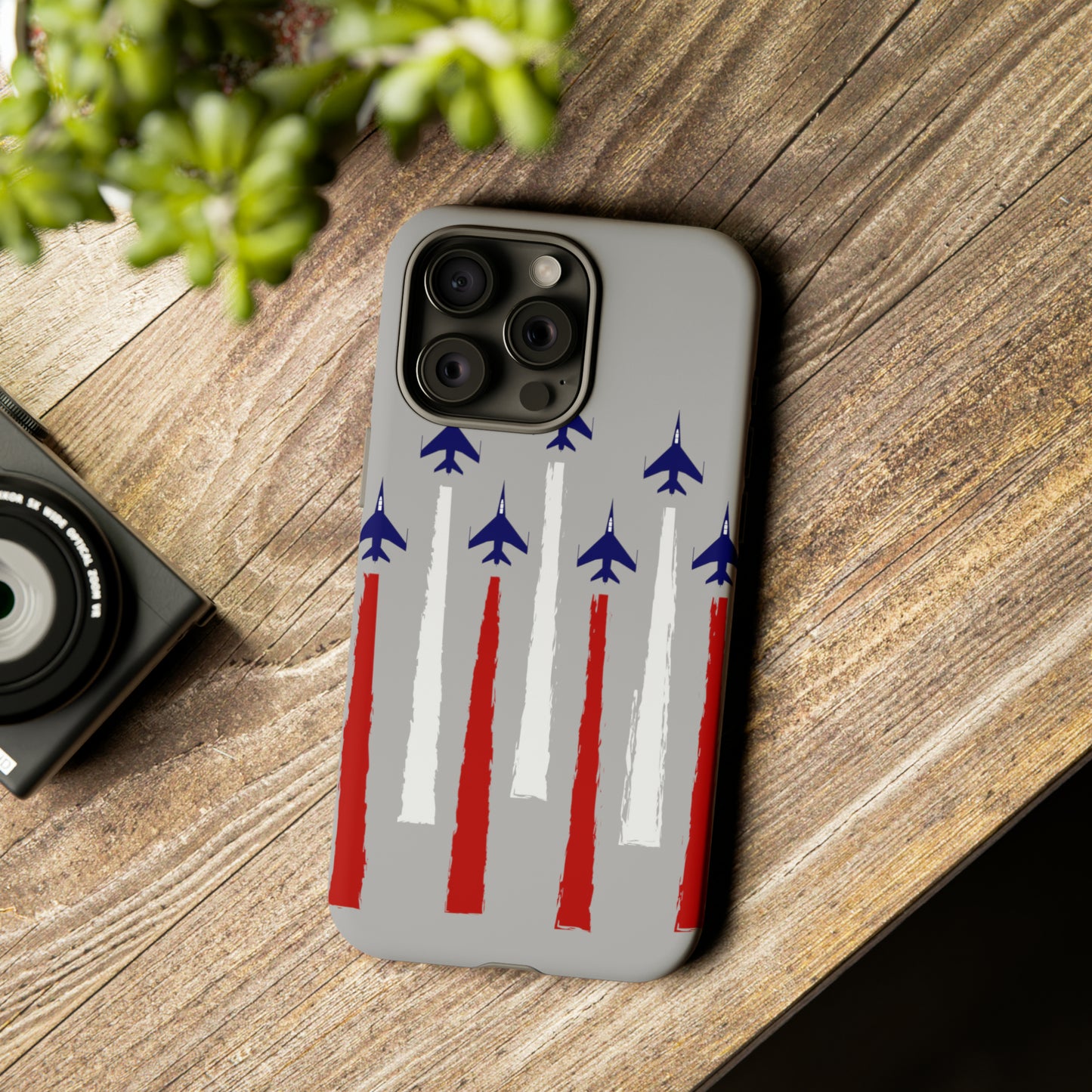Red, White, & Blue US Jets Tough Phone Cases