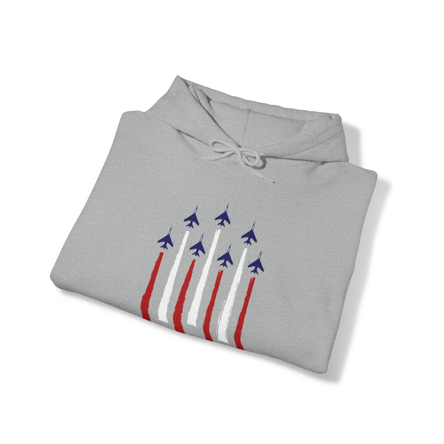 Military Jets Red/White/Blue Unisex Heavy Blend™ Hooded Sweatshirt