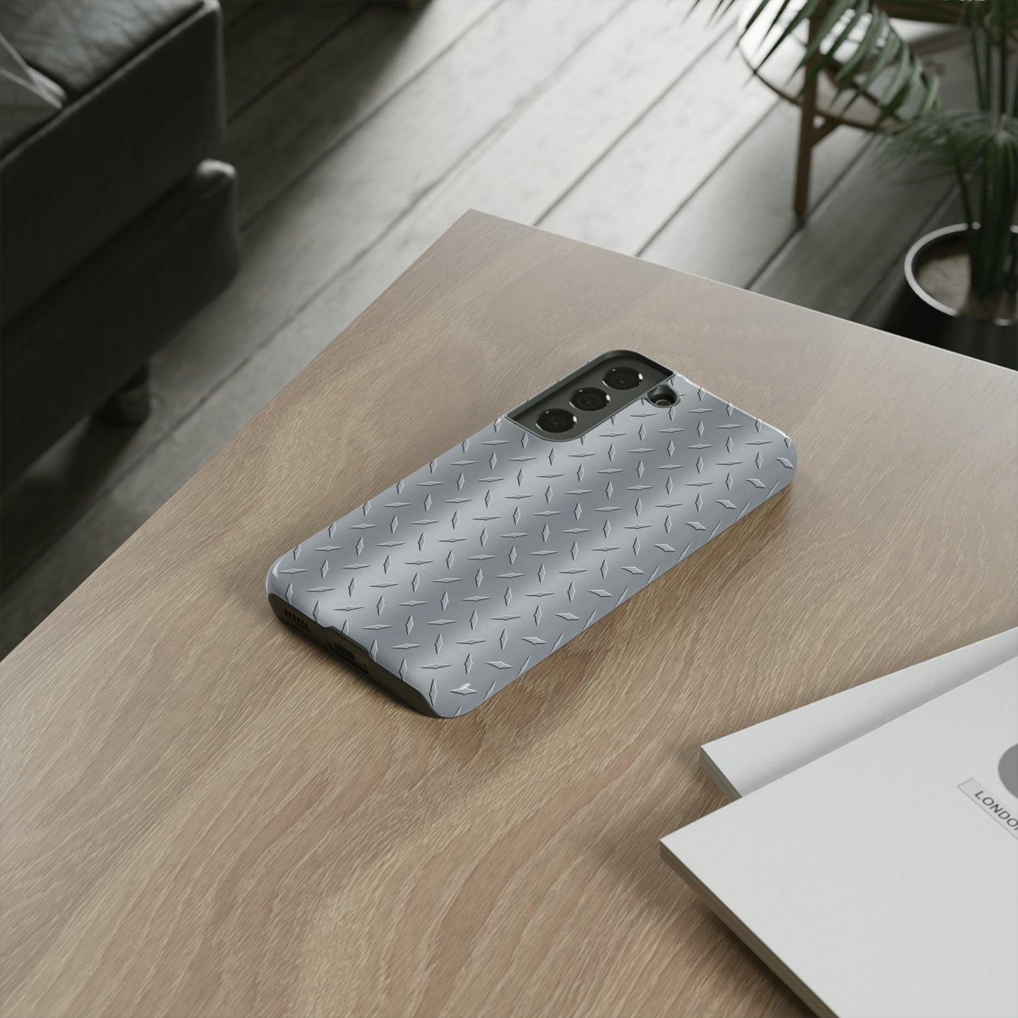 Diamond Plate Inspired Tough Phone Cases