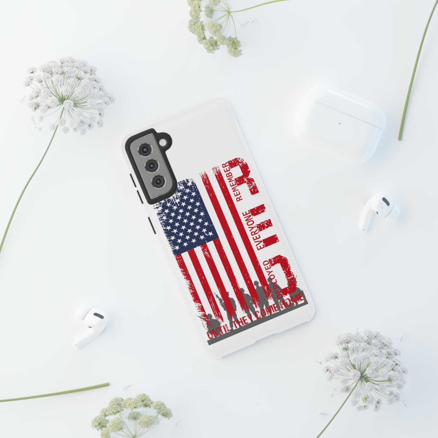 R.E.D. Until They Come Home US Flag Military -Tough Phone Cases
