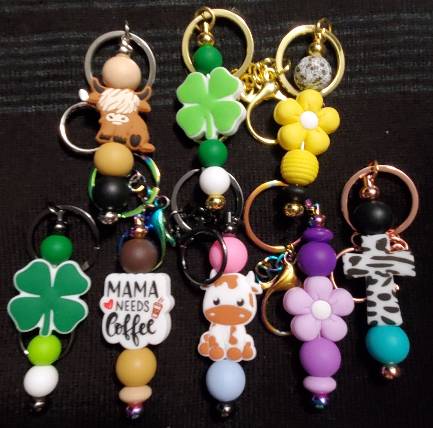 Custom Silicone Beaded: Keychain Bars