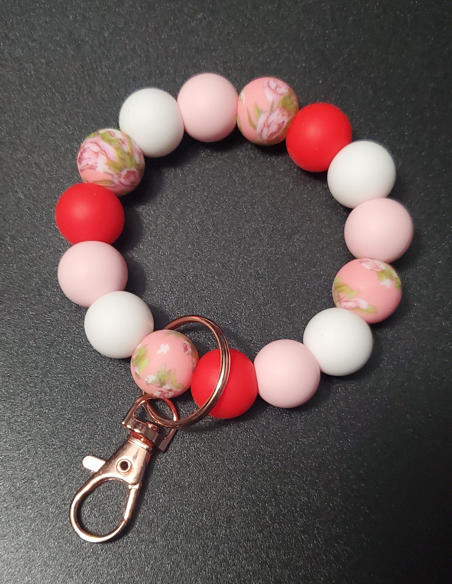 Custom Silicone Beaded Items- WRISTLET KEYCHAINS