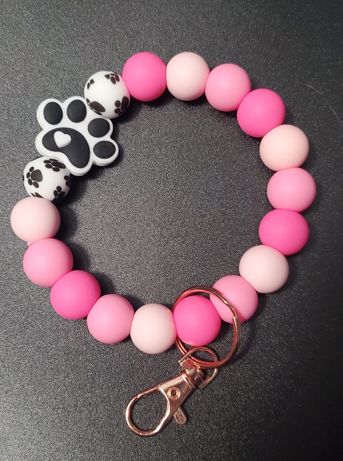 Custom Silicone Beaded Items- WRISTLET KEYCHAINS