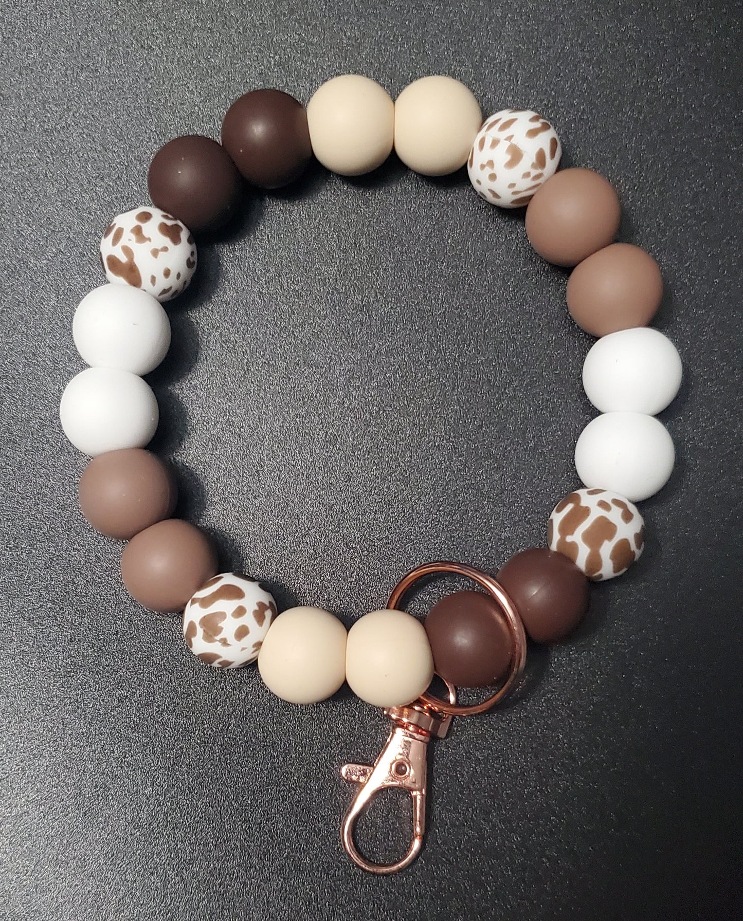 Custom Silicone Beaded Items- WRISTLET KEYCHAINS