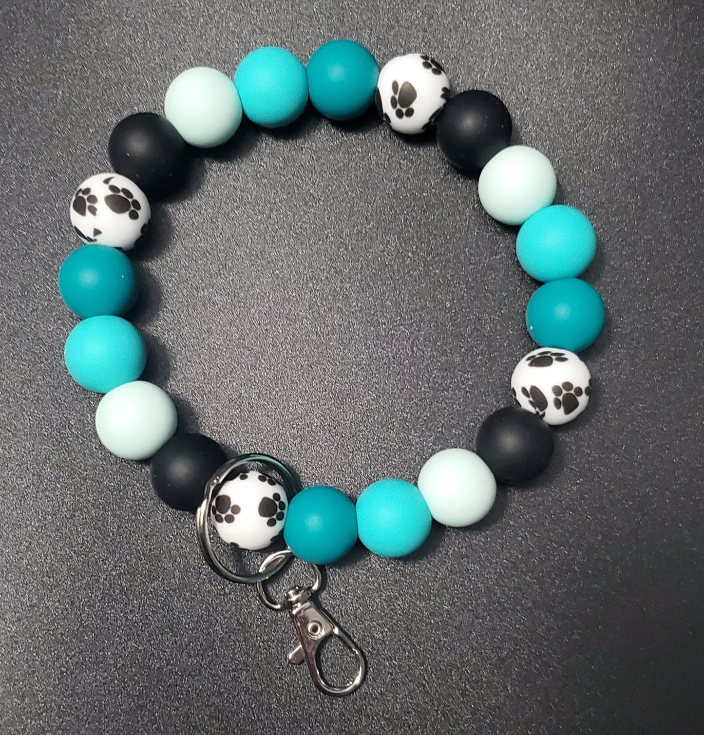 Custom Silicone Beaded Items- WRISTLET KEYCHAINS
